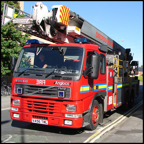 fire engine at Rewley