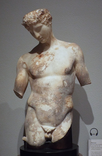 Mercury Statue in the Boston Museum of Fine Arts, January 2018