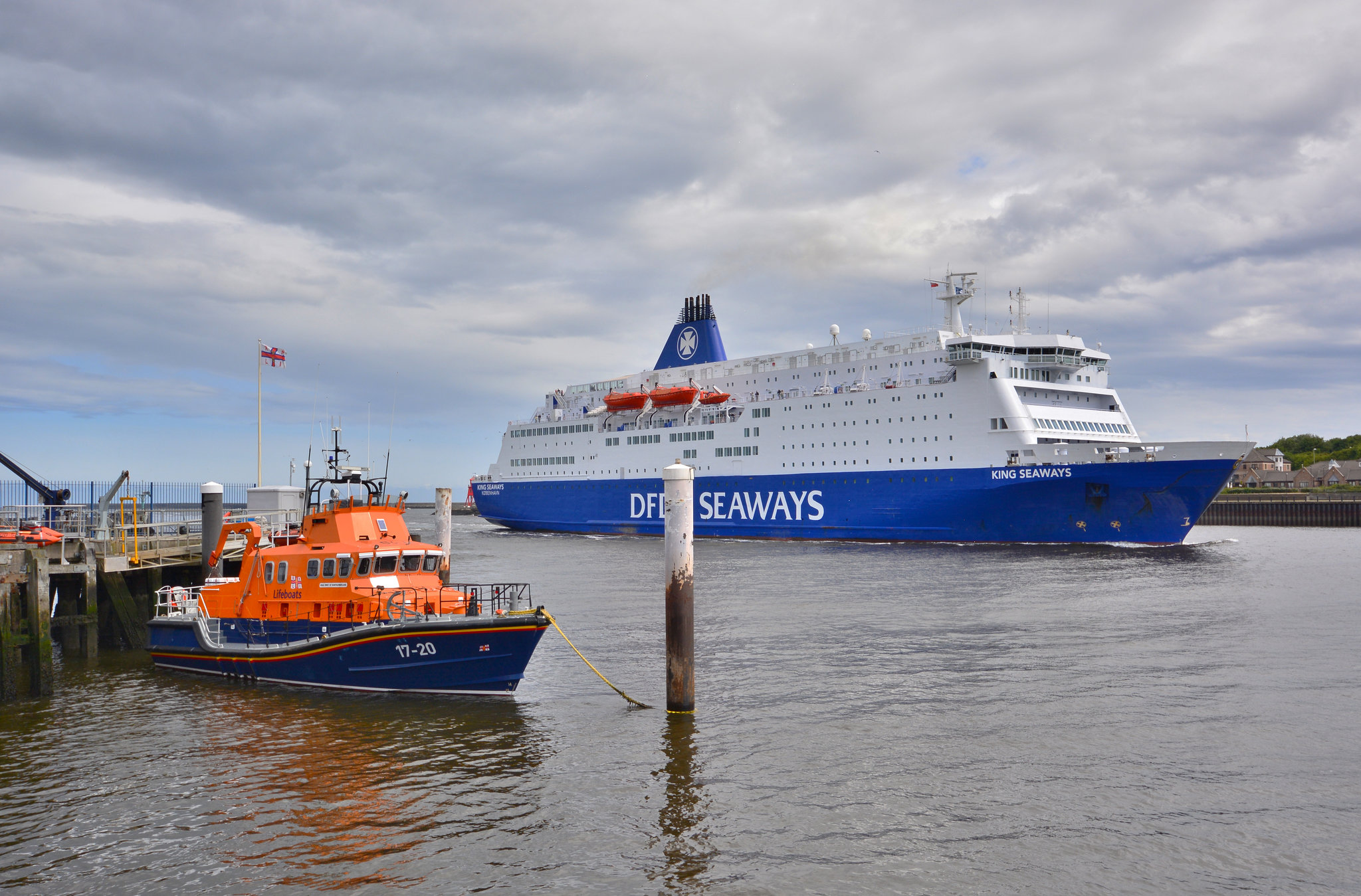 lifeboat and passenger ferry