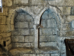 radbourne church, derbs; c13 sedilia