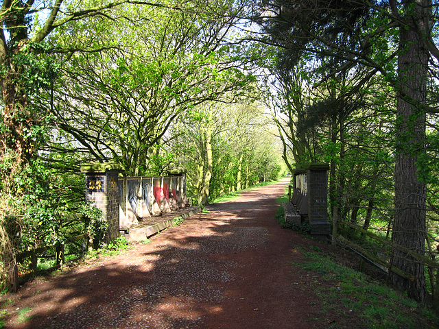 The Bridge over Himley Lane on the South Staffs Railway Walk