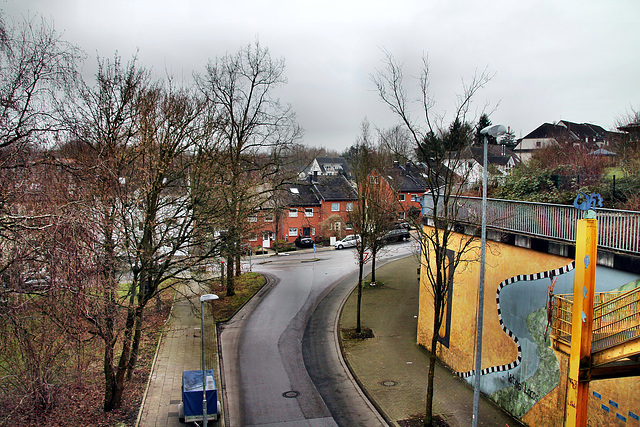 Blick auf die Grundstraße (Essen-Schonnebeck) / 21.01.2023