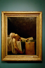 "La mort de Marat" Atelier de Jacques-Louis David (après 1793) - Réplique du tableau de Bruxelles