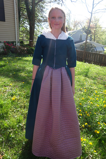 My Sister in Law in 18th Century Dress
