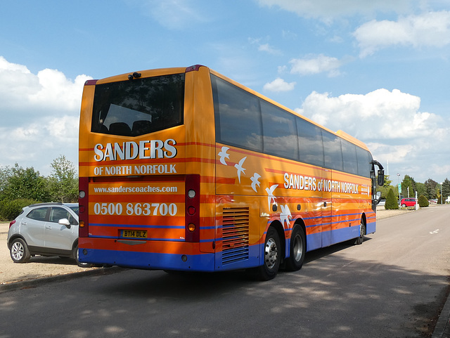 Sanders Coaches BT14 DLZ at Bressingham Gardens - 23 May 2019 (P1010893) Sanders Coaches BT14 DLZ at Bressingham Gardens - 23 May 2019 (P1010893)