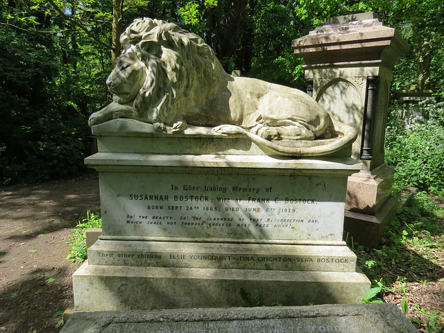 abney park cemetery, london,frank bostock, 1912