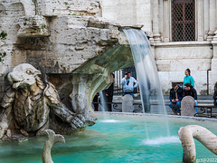 La Fontana dei (quattro) Fiumi, Piazza Navona, Roma.