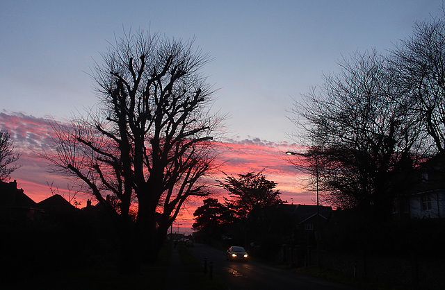 Seaford sunset no.3 - in sight of the sea - 4.2.2016