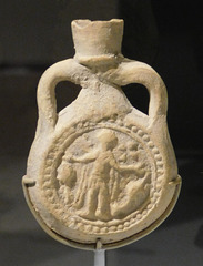 Ampulla of St. Menas from Egypt in the Metropolitan Museum of Art, December 2023