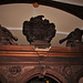 Detail of Chetwynd Pew, South Aisle, St Mary's Church, Grendon, Warwickshire