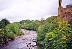 The River Tees from the Bridge at Barnard Castle (Scan from 1989)