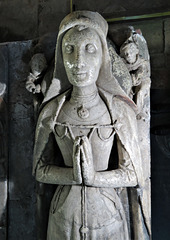 radbourne church, derbs;  late c15 de la pole tomb