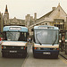 Cambus Limited 2010 (C297 MEG) and 907 (E907 LVE) in Cambridge – 13 Aug 1988 (70-22)