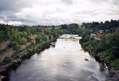 The River Tees from the Bridge at Barnard Castle (Scan from 1989)