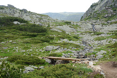 Bulgaria, Bridge on the Trail in the "Rila Lakes" Circus