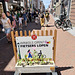 Shops open, cyclists walk
