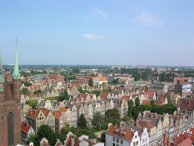 Danzig, Blick vom Rathausturm