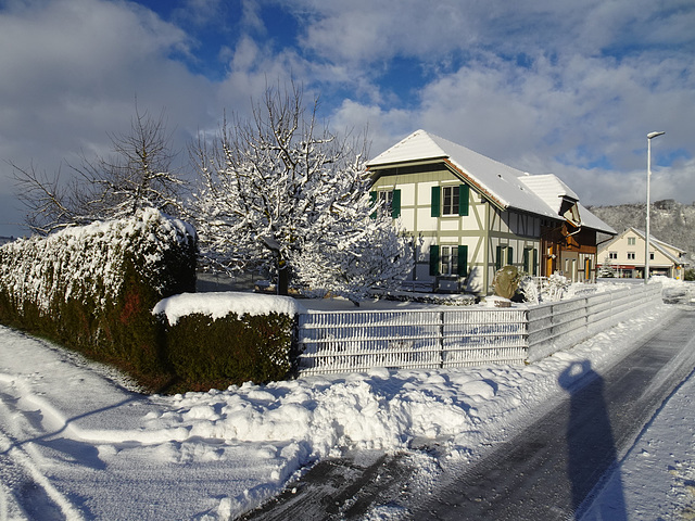 Schatten im Schnee