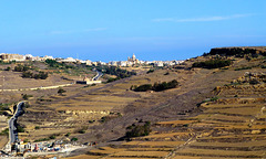 MT - Victoria - Blick auf die Landschaft Gozos
