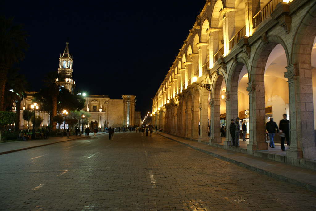 Plaza De Armas At Night