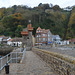 Lynmouth, Observation Tower on the Pier and Cliff Railway