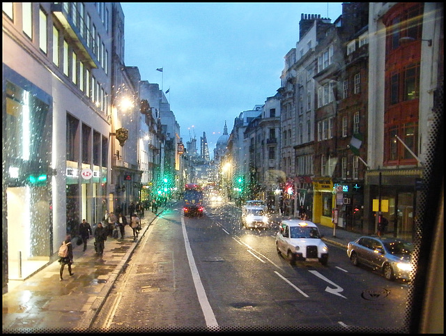 rainy morning in Fleet Street