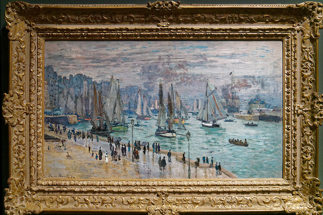 "Le Havre, bateaux de pêche sortant du port" (Claude Monet - 1874) "Le Havre, bateaux de pêche sortant du port" (Claude Monet - 1874)