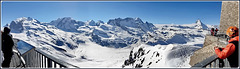 Zermatt : una panoramica da 3000 mt - osservatorio di Gornergrat