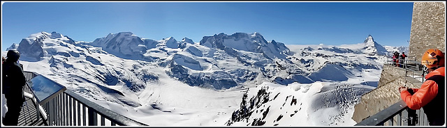 Zermatt : una panoramica da 3000 mt - osservatorio di Gornergrat