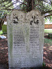 skulls on c18 tombstone of john legrand +1750 holy cross church, canterbury, kent   (4)