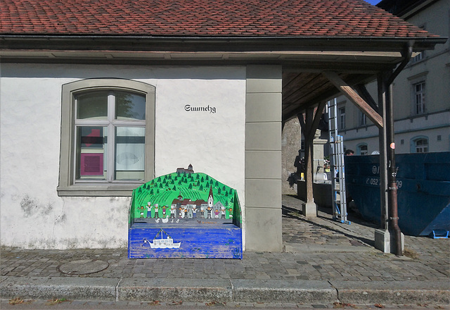 Suumetzg mit Rheinpromenadenbank Suumetzg mit Rheinpromenadenbank