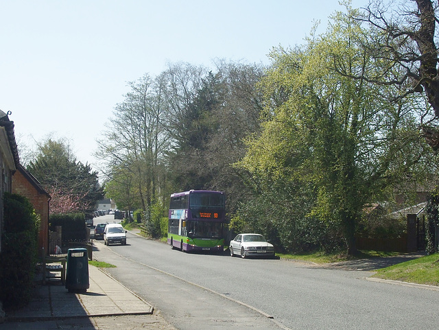 DSCF1315 Ipswich Buses 43 (YR61 RVL) in East Bergholt - 19 Apr 2018