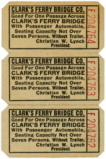 Clark's Ferry Bridge Tickets