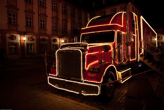 Coca-Cola-Truck in Bayreuth