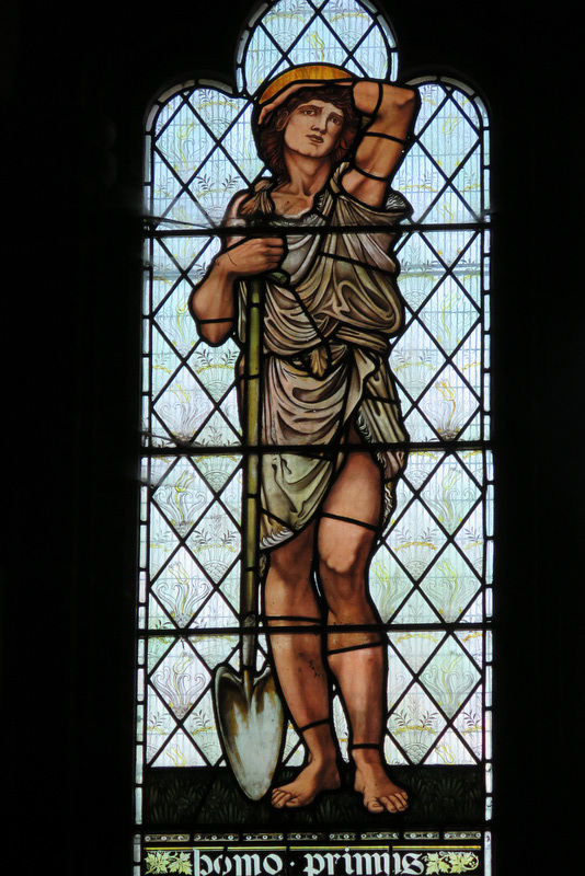 c19 morris glass at brampton church, cumbria