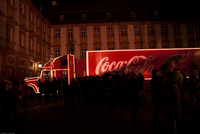 Coca-Cola-Truck in Bayreuth