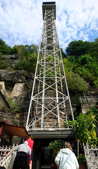 Historischer Personenaufzug, Bad Schandau