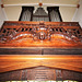 Detail of Organ Gallery (carving possibly originally part of reredos), St Mary's Church, Grendon, Warwickshire