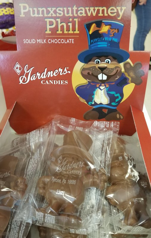 Punxsutawney Phil Chocolates for Groundhog Day, February 2, 2019
