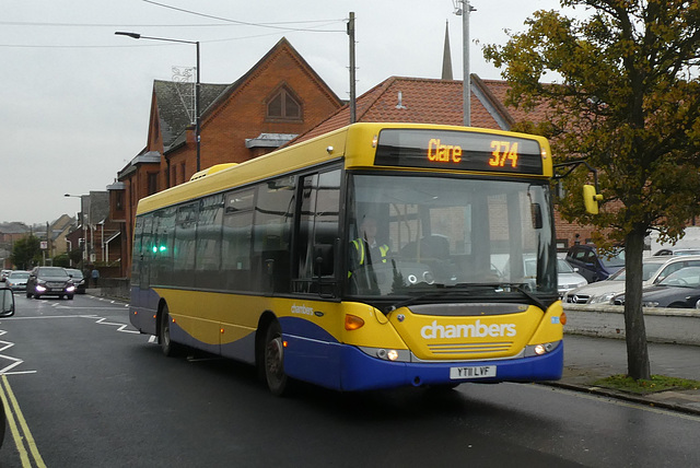 Konectbus (Chambers) 454 (YT11 LVF) in Bury St. Edmunds - 23 Nov 2019 (P1060081)