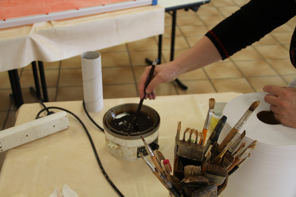 Stage peinture sur soie du 26/04/2015