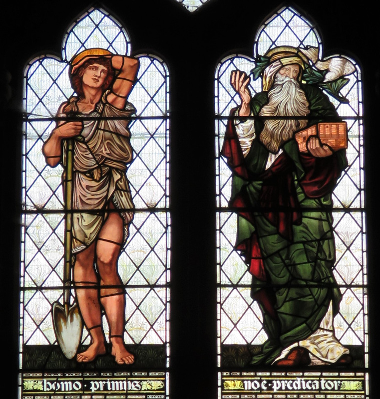 c19 morris glass at brampton church, cumbria