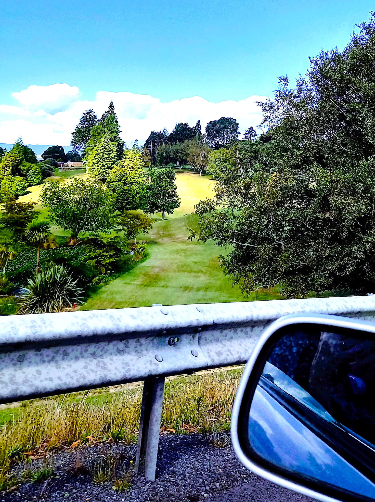 Above Tirau Golf Club Green.