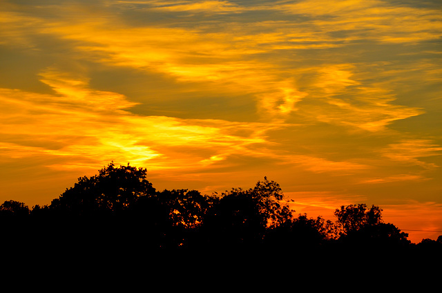 Evening sky over Haughton