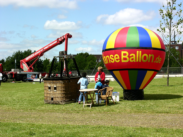 Ballonfahrt-Werbung