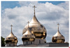Die Kuppeln der neuen russisch-orthodoxen Kathedrale, Paris (erbaut 2014-2016)