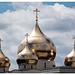 Die Kuppeln der neuen russisch-orthodoxen Kathedrale, Paris (erbaut 2014-2016)
