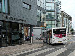 Libertybus 1714 (J 122014) entering Liberation Station, St. Helier - 6 Aug 2019 (P1030712)