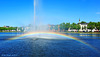 Pfaffenteichfontaine mit Regenbogen