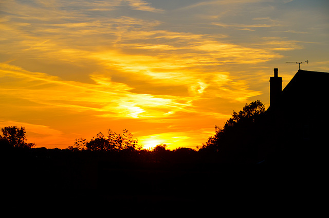 Haughton evening sky